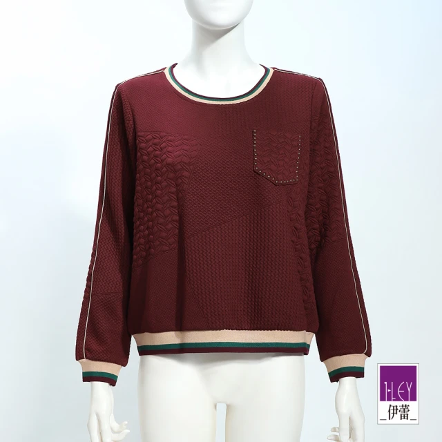 ILEY 伊蕾 都市摩登休閒縲縈上衣(紅；M-2L；1244161003)