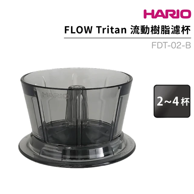 HARIO FLOW Tritan 流動樹脂濾杯02 ／2–4杯(FDT-02-B)