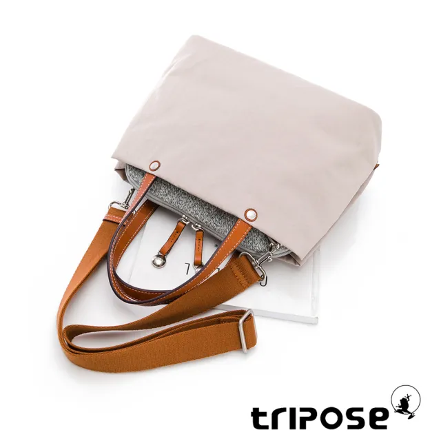 【tripose】漫遊系列岩紋三層手提斜背包(多色)