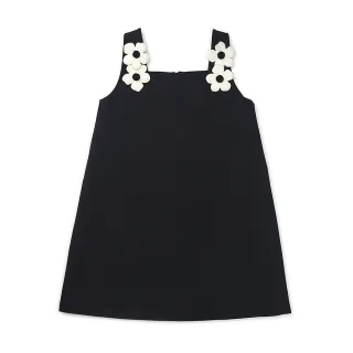 【TALESCOOP】童裝-白色小花洋裝(黑色)