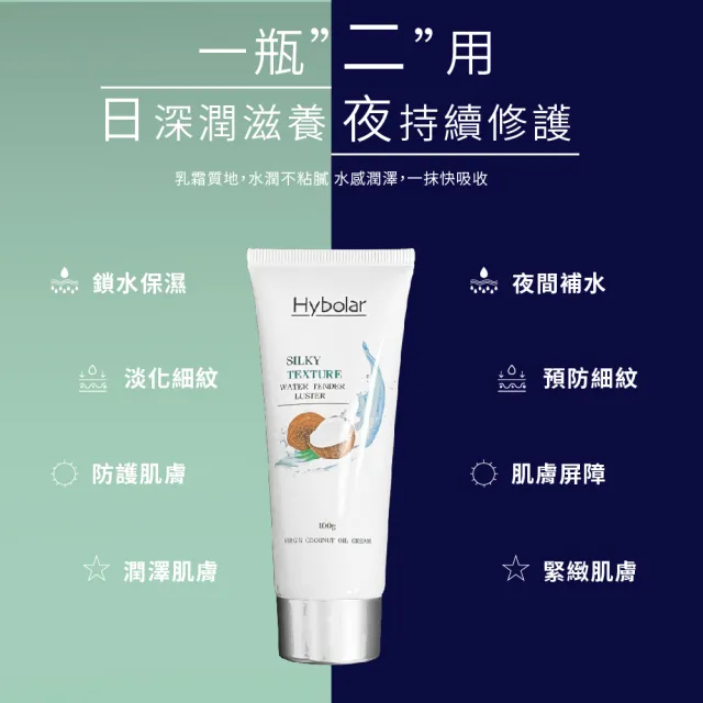 【Hybolar】初榨椰油乳霜100g+德國最新技術防飛濺指甲剪(指甲刀兩色隨機拇指銼刀不鏽鋼鋒利保濕滋潤肌膚)