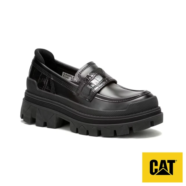 CAT HARDWEAR LOAFER 學院風厚底樂福鞋 女鞋(黑)