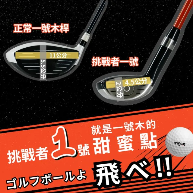 【MEGA GOLF】EQ001 挑戰者1號 練習桿(一號木練習桿 高爾夫練習桿 練習球桿)