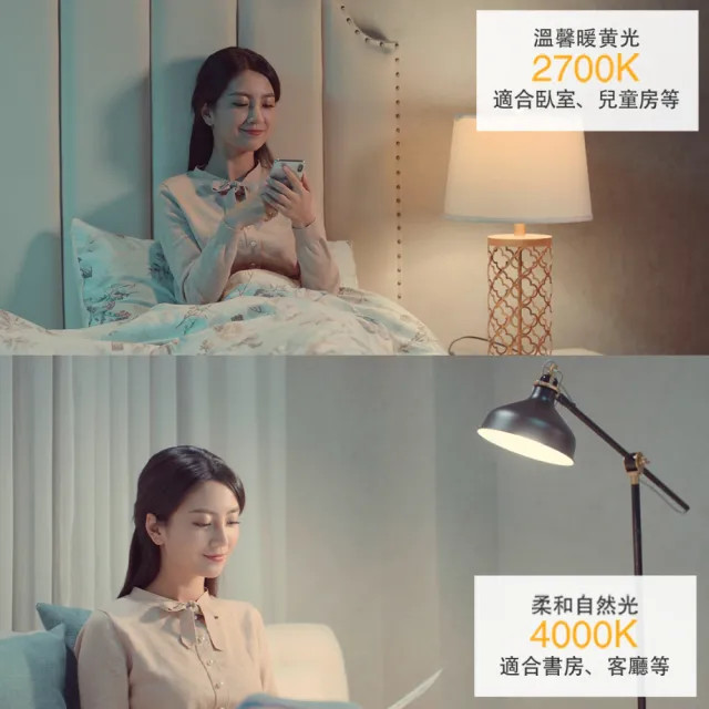 【臻光彩】LED燈泡10W 小橘美肌護眼6入(Ra95 /德國巴斯夫專利技術)