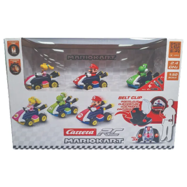 【Nintendo 任天堂】瑪利歐賽車#迷你遙控賽車3入組