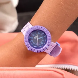 【Flik Flak】兒童手錶 LAVENDOLOGY 兒童禮物/安全防水/瑞士製造 FCSP127(36.7mm)