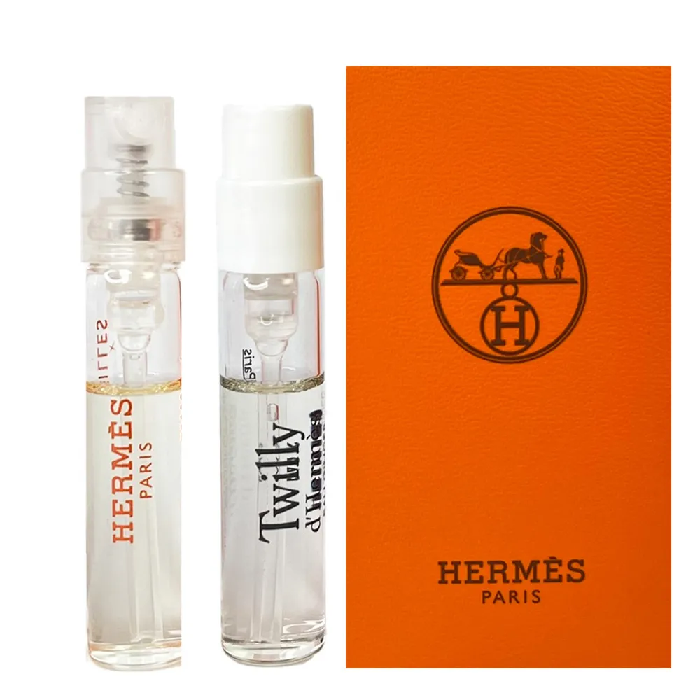 【Hermes 愛馬仕】香氛針管2件組合- 絲巾生薑+橘采星光 2ml(平行輸入)