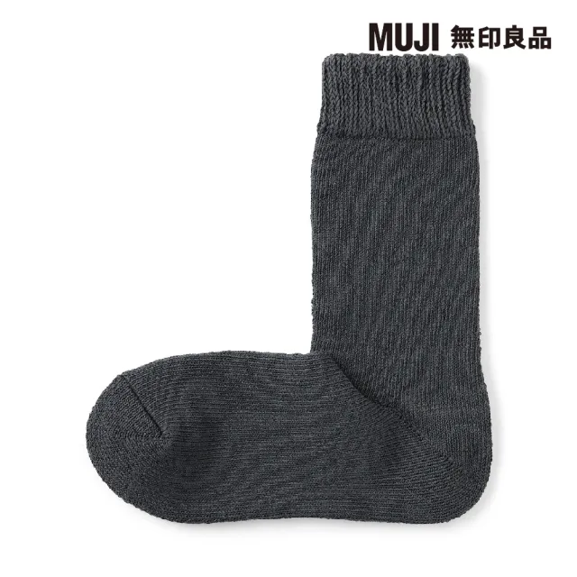 【MUJI 無印良品】男圈絨厚織室內直角襪(共4色)
