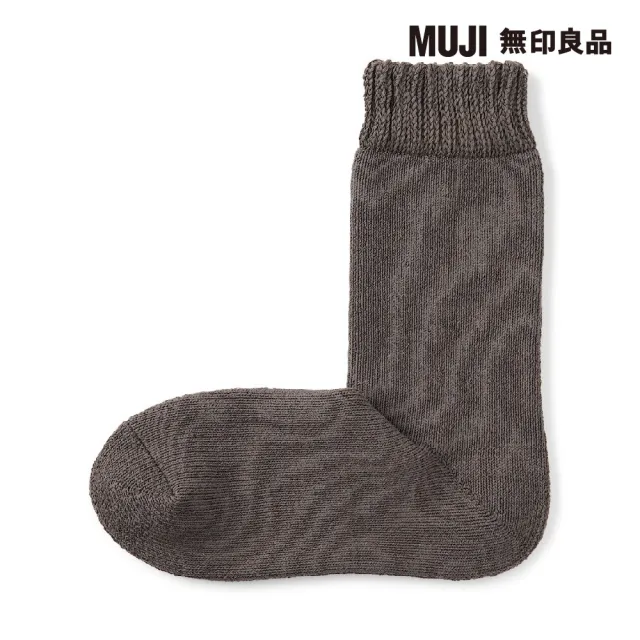 【MUJI 無印良品】男圈絨厚織室內直角襪(共4色)