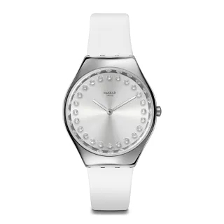 【SWATCH】BRIGHT BLAZE 超薄金屬手錶/男錶/女錶/瑞士製造 SYXS143(38mm)