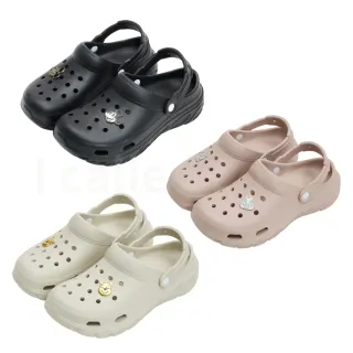 【Disney 迪士尼】現貨 迪士尼 米奇 維尼 奇奇蒂蒂 立體金屬造型飾釦厚底洞洞鞋(園丁鞋 布希鞋)