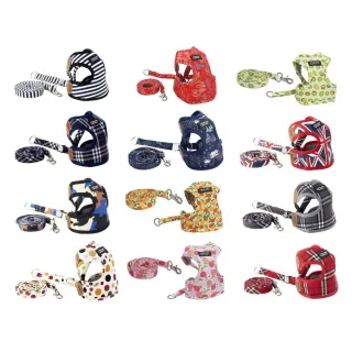 【doter 寵愛物語】時尚 胸背牽繩組 - M號(寵物牽繩/胸背帶)