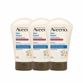 【Aveeno 艾惟諾】燕麥高效舒緩護手霜100gx3