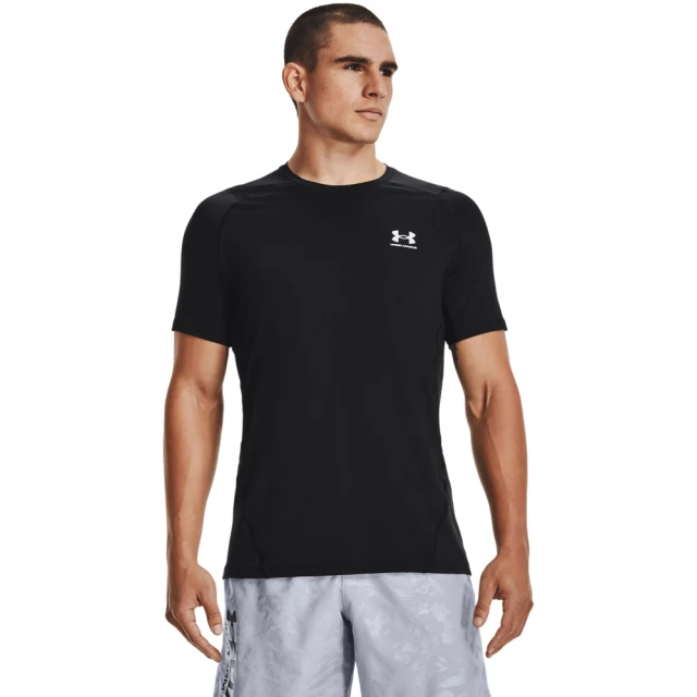 UNDER ARMOUR UA 男 HG Armour 短袖T-Shirt_1361683-001(黑色)