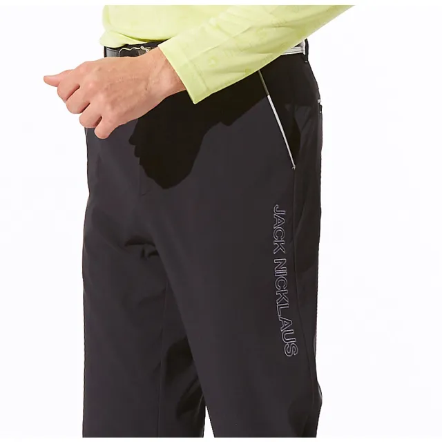 Jack Nicklaus 金熊】GOLF男款彈性防潑水休閒長褲(黑色) momo購物網