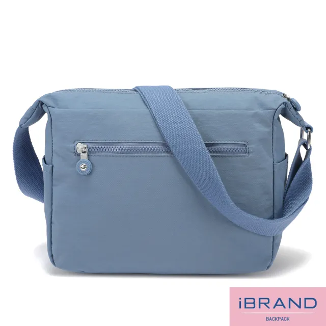 【iBrand】雙11 輕盈防潑水多收納多口袋斜側背包(防水包 多色任選)