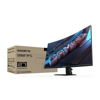 【GIGABYTE 技嘉】GS27FC 27型 VA 180Hz 曲面電競螢幕(1500R/FreeSync/HDR/TUV護眼)