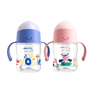 【Evorie】Tritan 200mL 學習吸管水杯2入組