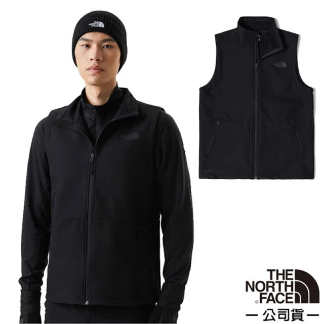 The North Face 男 WINDWALL 保暖耐久防風背心_亞洲版型.運動休閒上衣(83U2-4H0 宇宙黑)