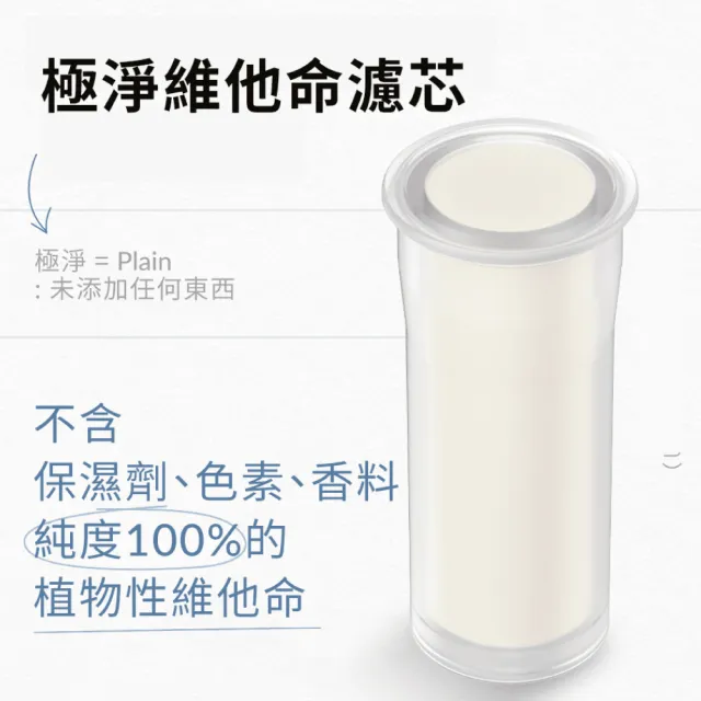 【BODYLUV】極淨安心蓮蓬頭+1入極淨安心濾芯+1入極淨維他命濾芯(共1機+安心濾芯*2+維他命濾芯*2)