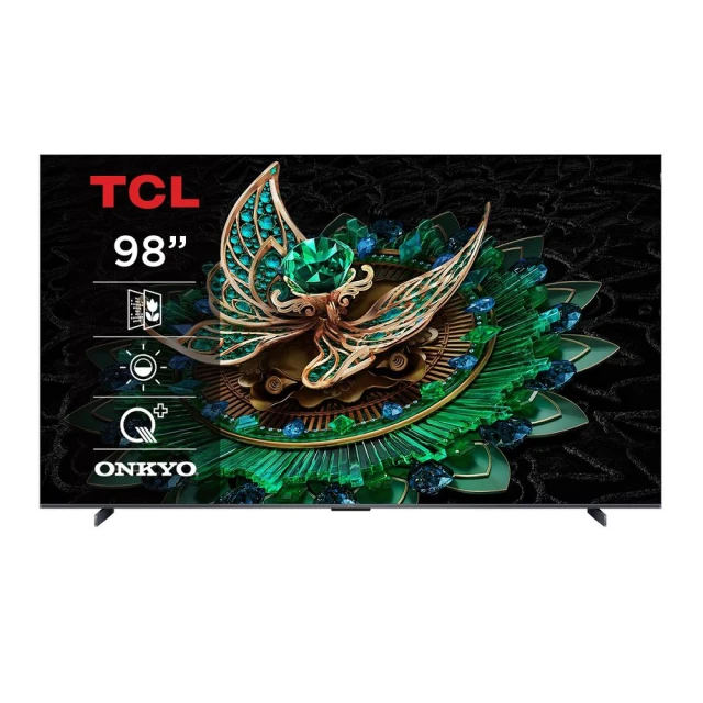 TCL 98型 頂級 QD-Mini LED 144Hz Google TV 量子點智能聯網顯示器98C765(-廠勘基本安裝)