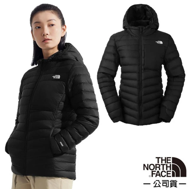 The North Face 女 700蓬鵝絨填充保暖連帽外套.羽絨夾克.大衣(89Y4-JK3 宇宙黑)