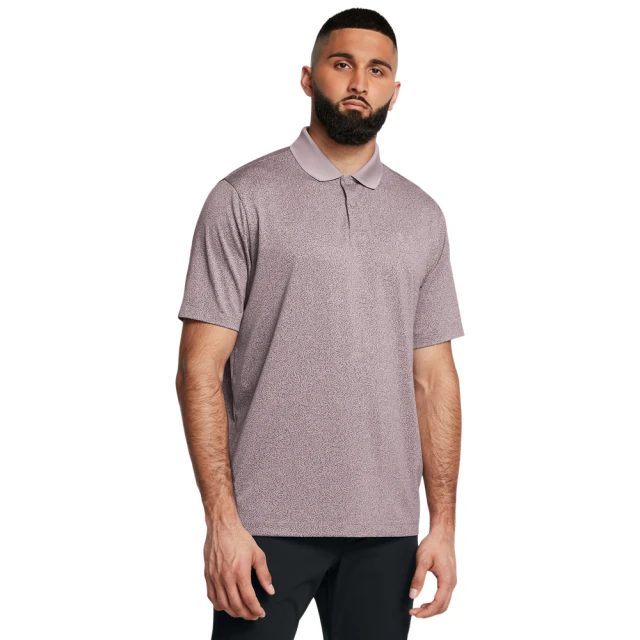 UNDER ARMOUR UA官方直營 男 Performance 3.0 印花短POLO_1377377-015(灰紫色)