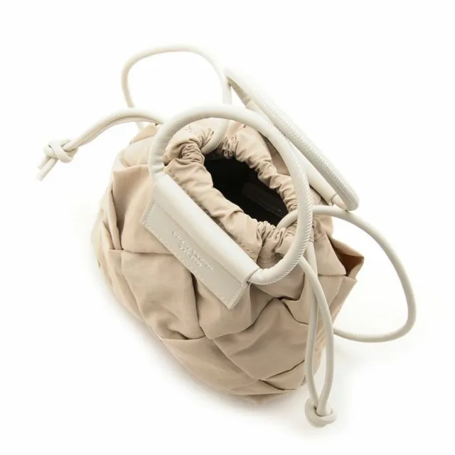【FIRANO】雙11 BK 圈環提把編織迷你手提/斜背兩用包(黑色)