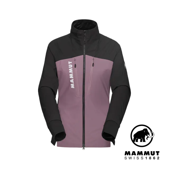 【Mammut 長毛象官方直營】Aenergy IN Hybrid Jacket W 輕量保暖化纖外套 波動紫/黑 女款 #1013-02590