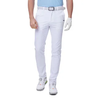 【GoPlayer】男冲孔防潑水高爾夫長褲-白.黑.淺灰.卡其(男高爾夫運動速乾免燙彈力Golf球褲)