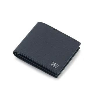 【PORTER INTERNATIONAL】沉穩風尚LOFTY真皮雙折短夾(深藍)