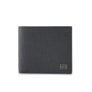 【PORTER INTERNATIONAL】沉穩風尚LOFTY真皮雙折短夾(灰)