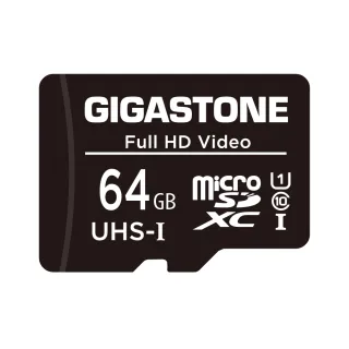 【GIGASTONE 立達】microSDXC UHS-Ⅰ U1 64GB相機攝影記憶卡(64G 支援兒童相機/手機/相機/音箱)