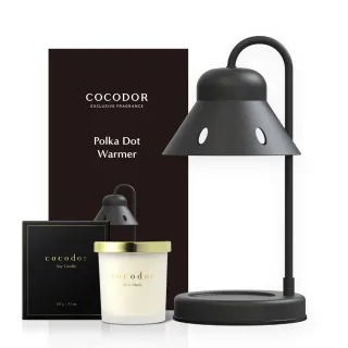 【cocodor】可定時波卡圓點融燭燈+大豆蠟燭130g(多款任選/融蠟燈/官方直營)