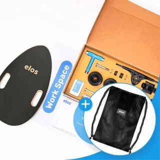 【Elos 都會滑板】滑板DIY組 x 透氣收納袋隨行組(楓木滑板 代步板 交通板 初學者滑板)