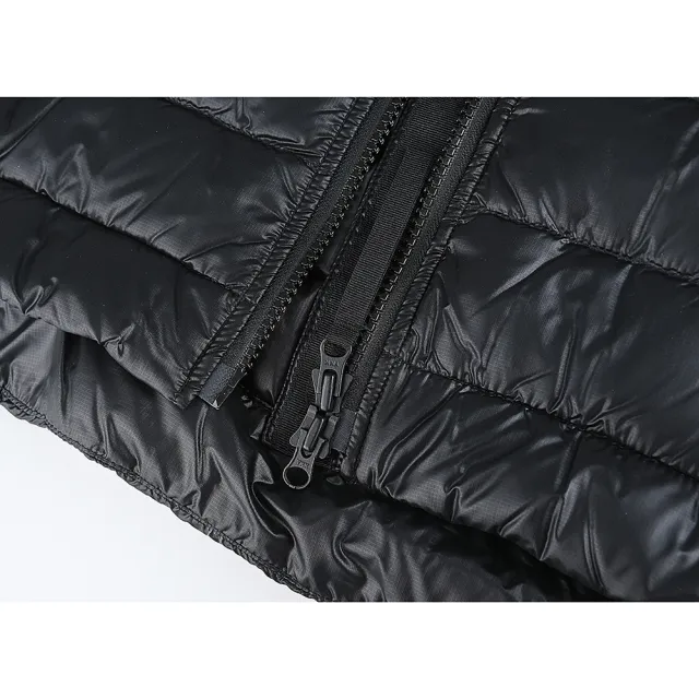 【CANADA GOOSE】CANADA GOOSE Cypress袖口黑色圓標LOGO刺繡設計聚醯胺輕量羽絨外套(女款/黑)
