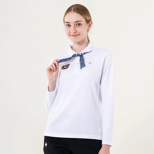 【LE COQ SPORTIF 公雞】休閒經典長袖POLO衫 男女款-5色-LWU21342_LWU22342