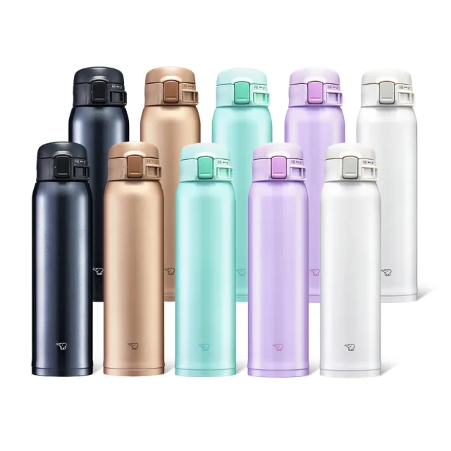 【ZOJIRUSHI 象印】買1送1 不鏽鋼彈開式保溫杯600ml+600ml(SM-SR60E+SM-SR60E)