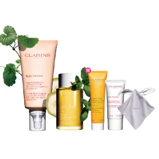 【CLARINS 克蘭詩】孕媽咪撫紋調理呵護組(撫紋霜+調和油 孕期護理 雙11)