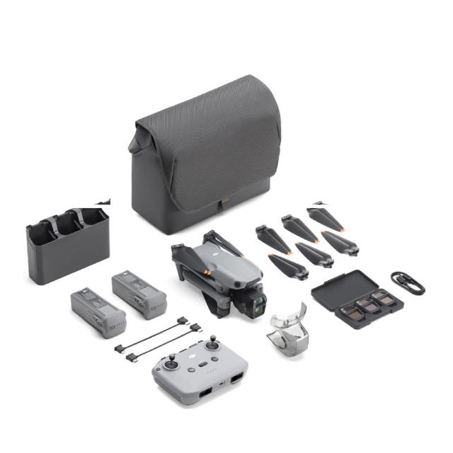 【DJI】Air 3S 暢飛套裝 搭DJI RC-N3 普通遙控器 空拍機+1年保險+256G卡+遙控器掛扣支架+停機坪(公司貨)