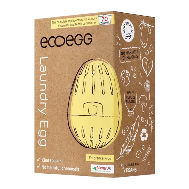 英國 ECOEGG 環保低敏洗衣蛋(70次/粉黃無香)