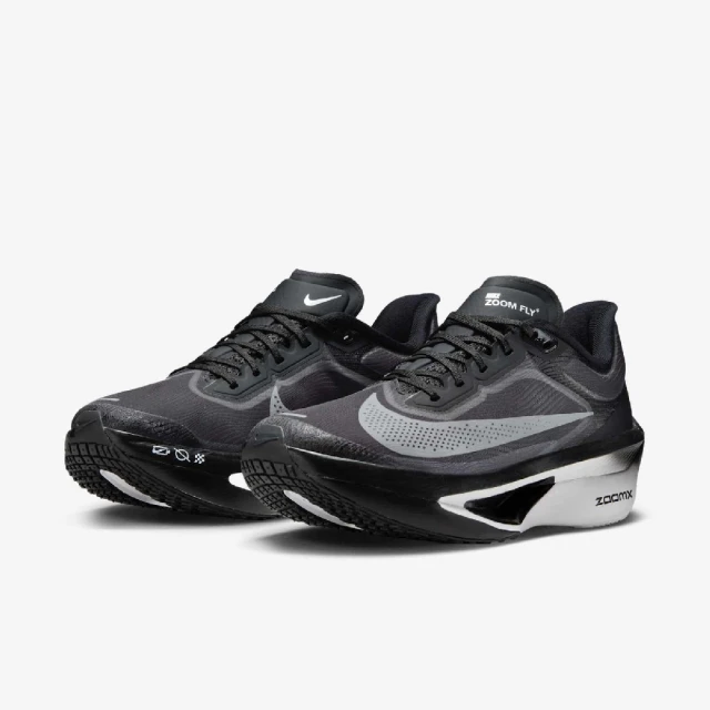 NIKE 耐吉 慢跑鞋 Wmns Zoom Fly 6 女鞋 黑 灰 馬拉松 推進 運動鞋(FN8455-001)