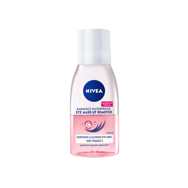 【NIVEA 妮維雅】極淨深層/透亮眼部卸妝液125mlx2入(5秒潔淨藍眼卸/粉眼卸 敏感肌適用)