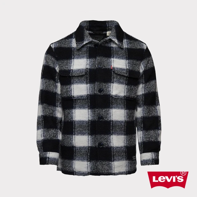 LEVIS 官方旗艦 男款 外套 灰藍格紋 襯衫外套 人氣新品 0017F-0000