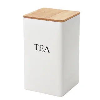 【裝滿滿】ins簡約竹蓋茶葉罐(密封罐 儲物罐 儲茶罐 收納罐 鐵罐 飾品 糖果 藥罐 咖啡罐 零食 禮物)