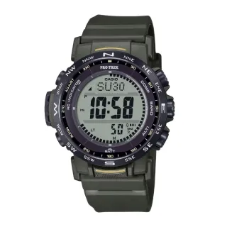 【CASIO 卡西歐】PRO TREK 電波 太陽能電力 三重感應器 戶外探險 PRW-35Y-3B_44.6mm