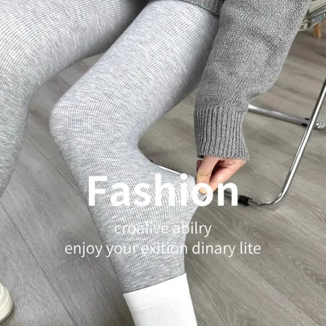 【D.studio】韓版加厚內刷毛高腰緊身內搭褲(寬褲 褲子 長褲 休閒褲 女裝 黑褲 發熱褲 保暖褲  P323)