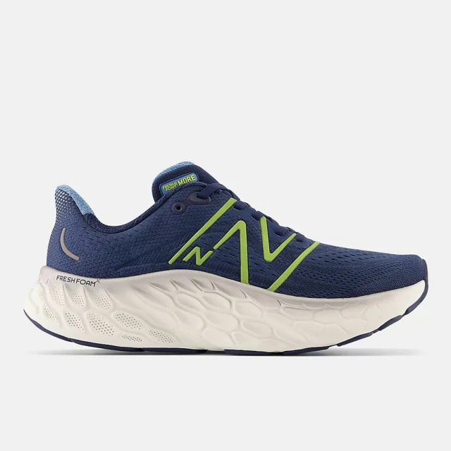 NEW BALANCE Fresh Foam X More V4 男 慢跑鞋 厚底 2E寬楦 藍綠(MMORCN4)