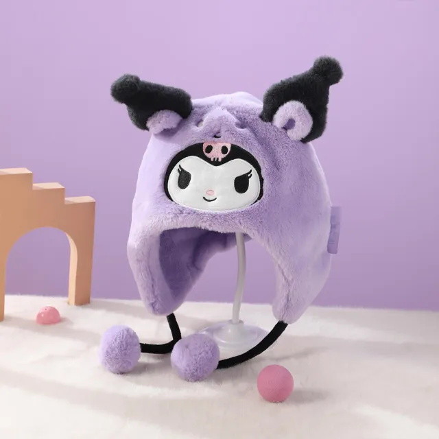【SANRIO 三麗鷗】酷洛米大耳狗美樂蒂立體兒童毛帽