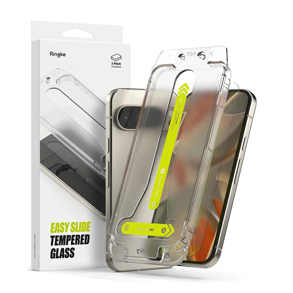 【Ringke】Google Pixel 9 ProXL/9 Pro/9 EasySlide Tempered Glass 鋼化玻璃螢幕保護貼(2入 附安裝工具)